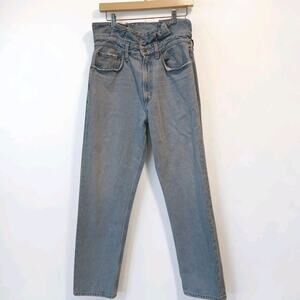 Agolde Lettuce Waistband Jeans Women 90s 28 High Rise 100% Cotton USA Retro Mom